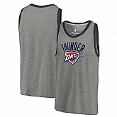 Oklahoma City Thunder Team Essential Tri-Blend Tank Top - Heather Gray,baseball caps,new era cap wholesale,wholesale hats